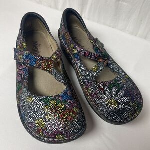 Alegria Leather  Women's Floral Mary Jane Shoes - Multicolor